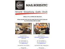 Tablet Screenshot of mbe-graz.at
